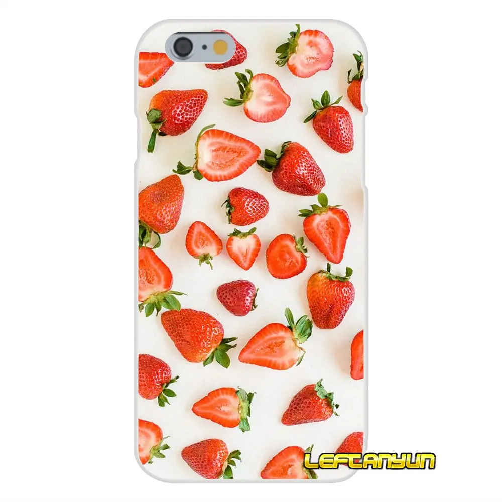 Аксессуары для телефона Чехлы iPhone X 4 4S 5 5S 5C SE 6 S 7 8 плюс клубника фрукты шаблон