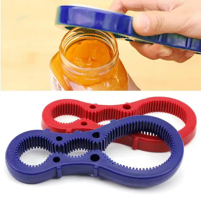 1pcs Colorful Multi Opener Jars/Bottles Kitchen Tool Can Opener Kitchen