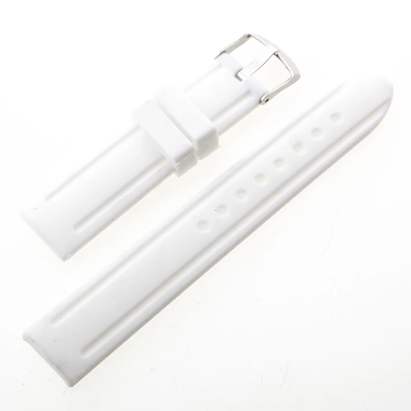 

A069 22mm Durable Watchbands Pin Buckle Bracelet Rubber Silicone Watch Band for Women Size Watch Strap Watch Relogio Feminino