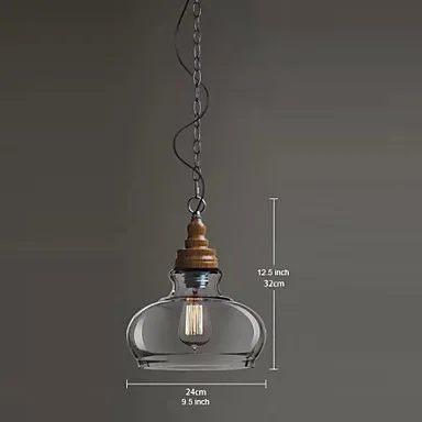 Деревянный Лофт стиль винтаж промышленный подвесной светильник ing Ретро лампа Эдисона Светильник, Lamparas Люстры E Pendentes
