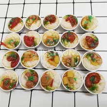 2 個ミニチュアドールハウス 1:6 スケール中国米ミニ Chinses 料理デザート麺食品ふり for1/6 人形キッチンおもちゃ(China)
