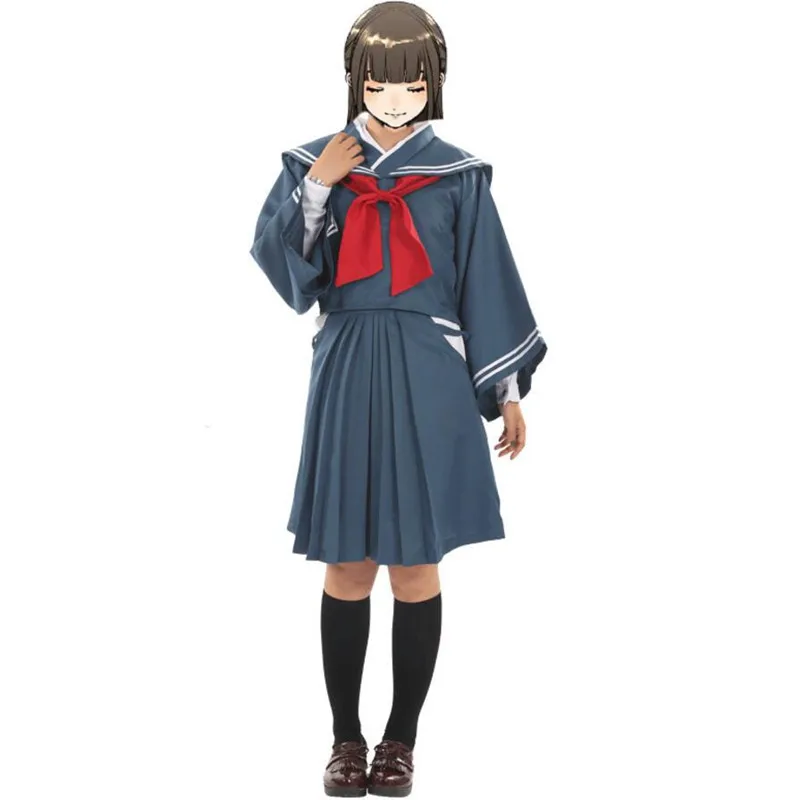 

Japan Style Anime kimono Sailor suit psychic Priestess Uniform Dress Cosplay Costumes Woman Japanese Clothes