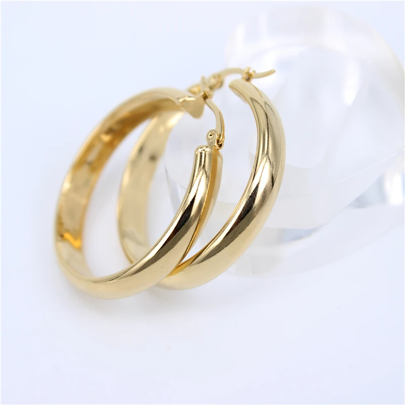 Популярные женские винтажные серьги золотого цвета, модные ювелирные серьги-кольца, геометрические серьги, простая круглая серьга LH371