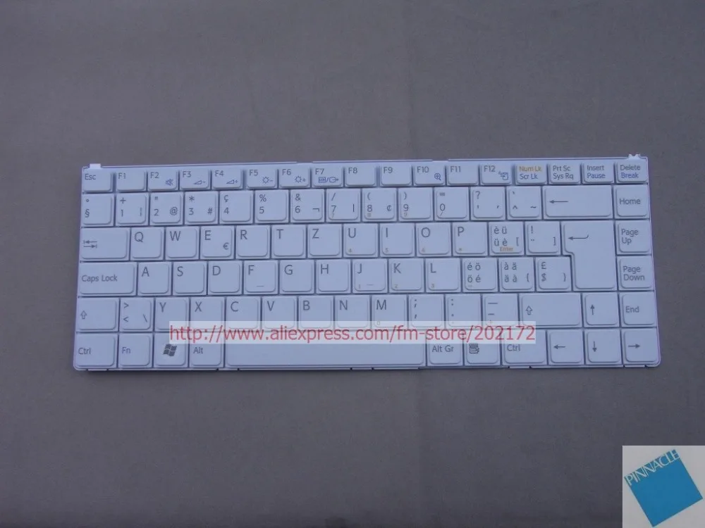 Новый Белый Ноутбук Клавиатура 81-31105001-26 K070278B1 Для SONY VAIO VGN-N VGN серии N (Немецкий