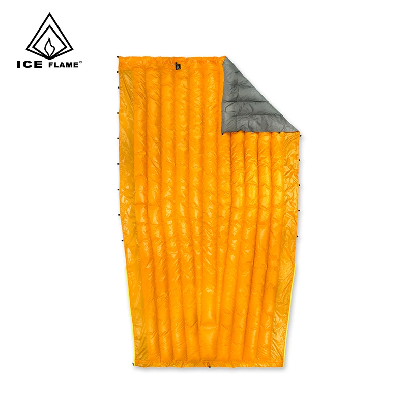 Kopen Ijs Vlam Ul 20D 90% Witte Eendendons Slaapzak Deken Slapen Quilt Underquilt Voor Hangmat Backpacken Camping Wandelen
