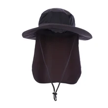 Лидер продаж! Длинный плащ козырек рыбак шляпа с широкими полями Anti UV дышащая быстросохнущая уха шеи откидной крышкой Hat Открытый Спортивная