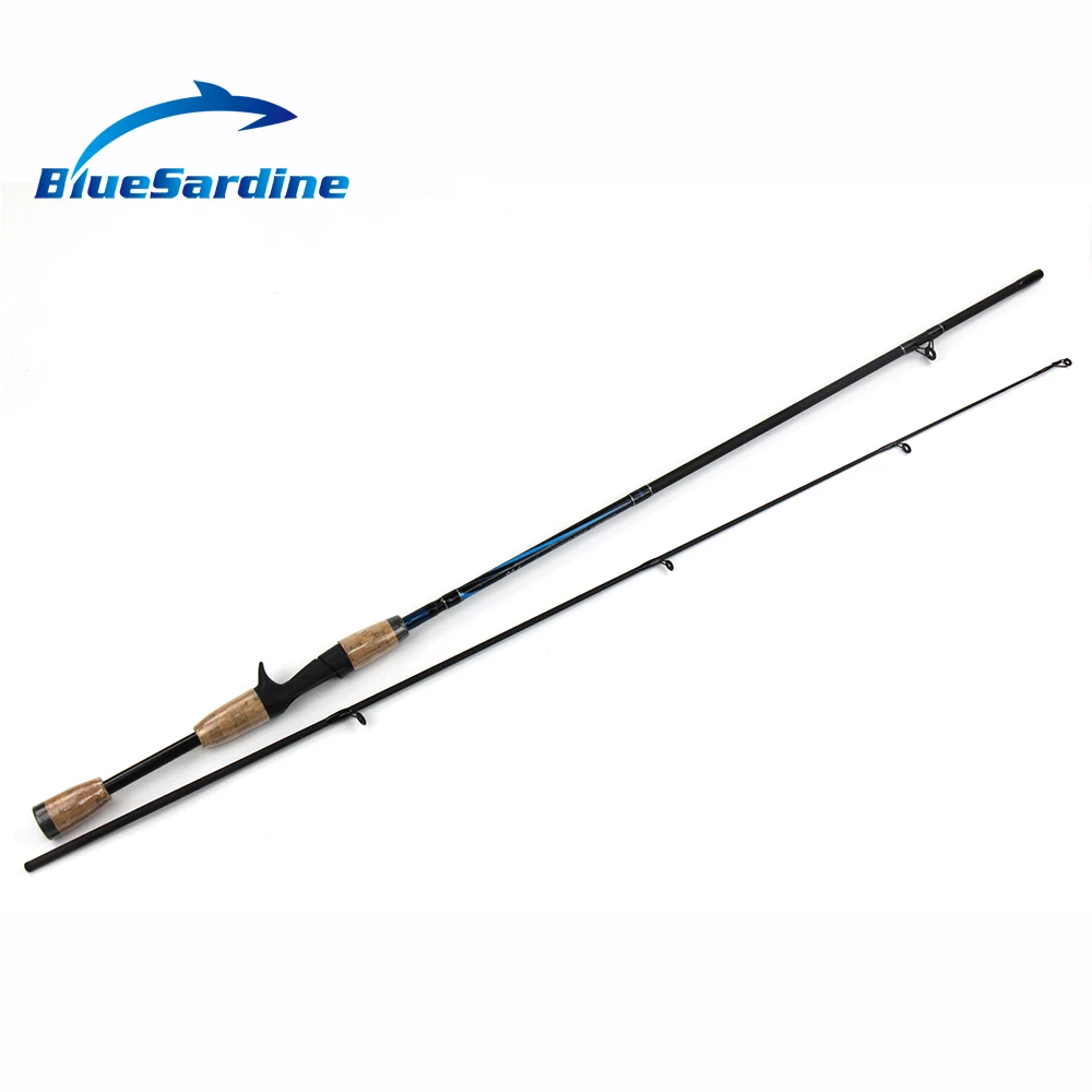 

BlueSardine Casting Fishing Rod Carbon Casting Lure Rod 1.8M 2 Sections Baitcasting Rod