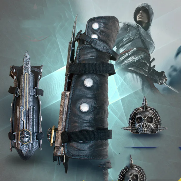 

Assassin's Road Black Flag Sleeve Sword Edward Edward COSPLAY Props Revolutionary Sleeve Arrow Sleeve Blade Can Eject figure