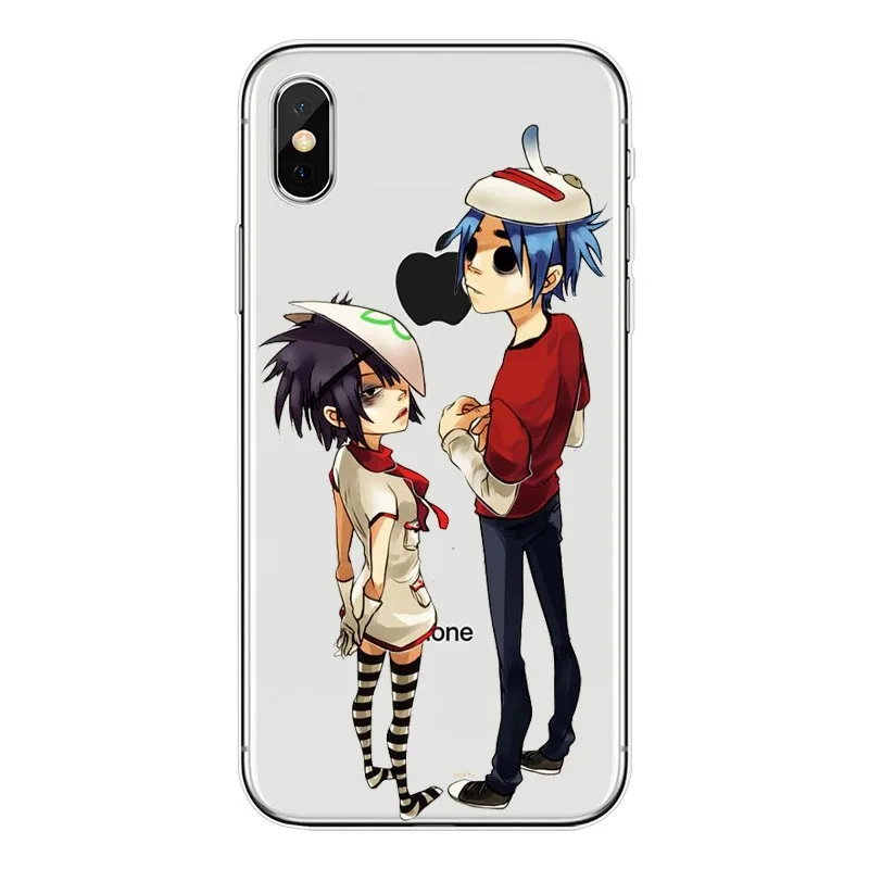 Gorillaz silicone Soft TPU phone case For iPhone5s SE 6 6s plus 7 7plus 8 8plus X XS XR XS Max Cartoon Gorillaz Boat Best Cases