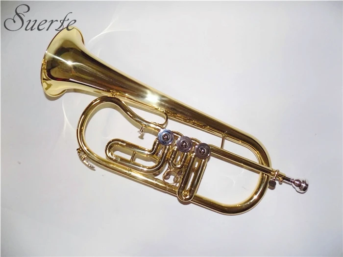 Buy Bb Rotary Flugelhorn Yellow Brass Flugel Horn