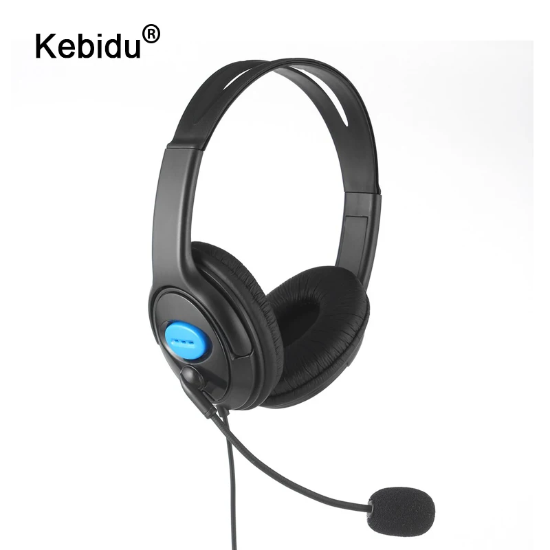 

kebidu 1.9m Wired Computer Gaming Headphone With MIC casque audio Mute switch Noise Cancelling Headset for PS4 Sony PlayStation