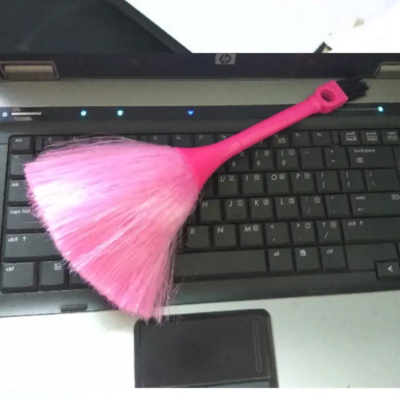 Компьютерная клавиатура щетка для очистки пыли щетка чистящий инструмент кисть щётка от пыли - Цвет: rose Red