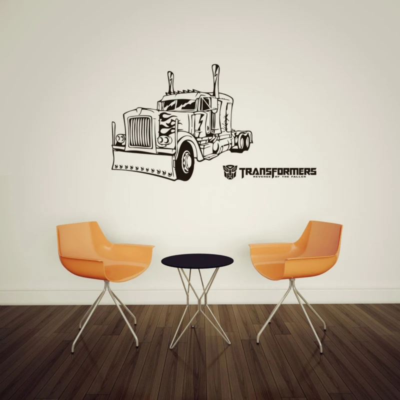 Hot Movie Shape shifting Robot Wall Stickers Kids Bedroom