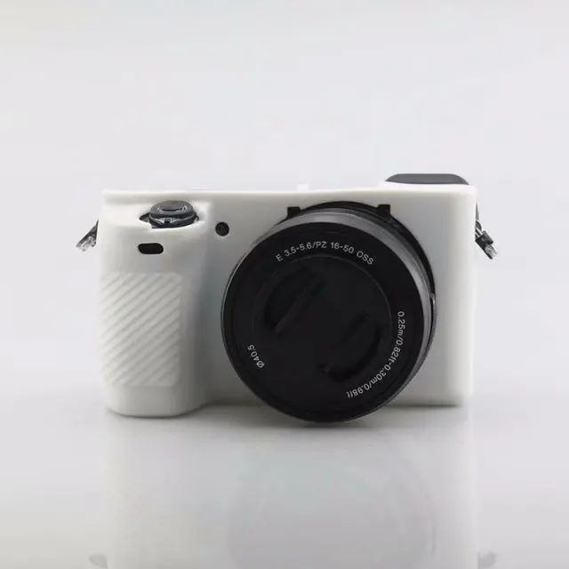 Красивая кожаная сумка для камеры для sony A6500, мягкий силиконовый чехол, резиновый защитный чехол