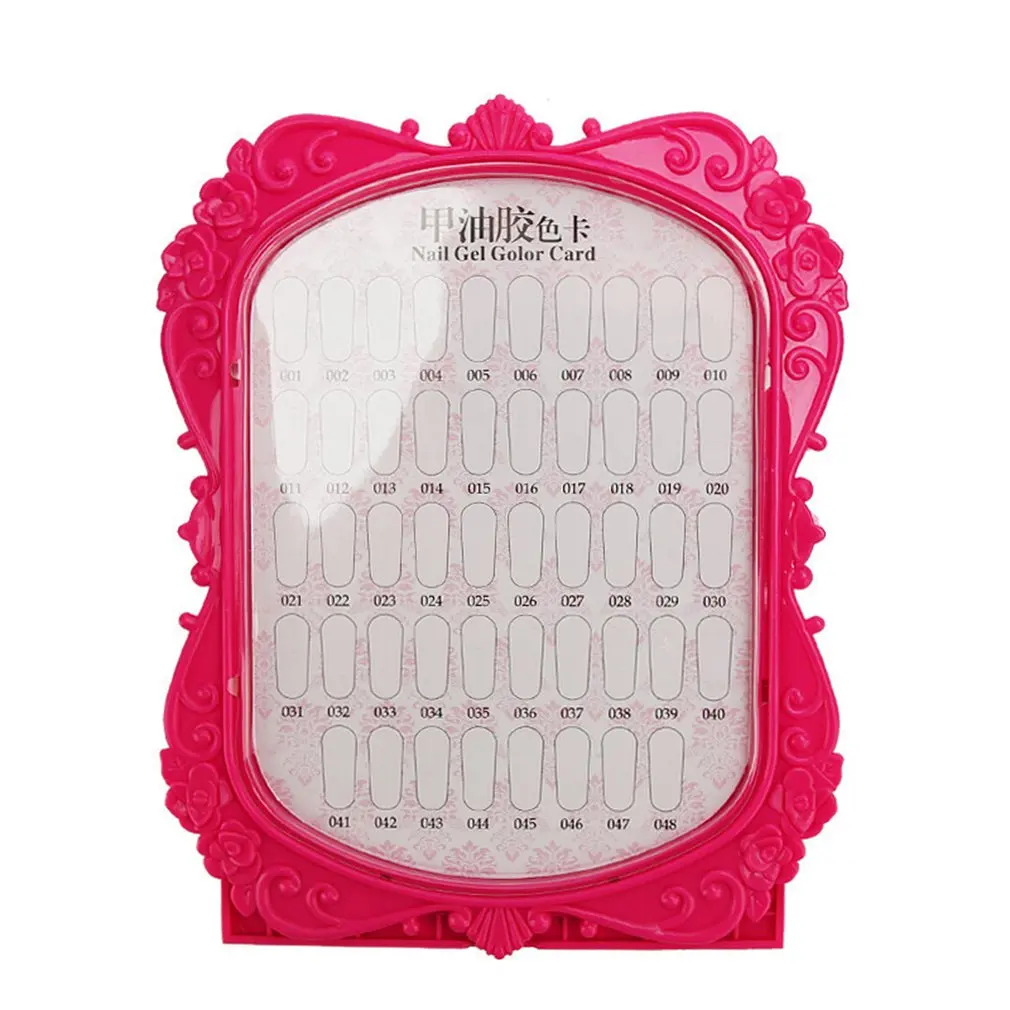 

Nail Armor Nail Polish Rubber Color Card Swatch Display Template Manicure Tool