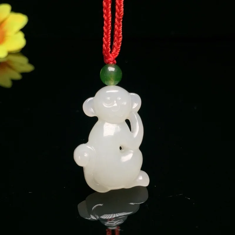 

2019 Popsocket Druzy Reiki Pendant Free Shipping Buda Hetian Zodiac Monkey And Tianbaiyu Annual Human Life Year Cartoon Edition