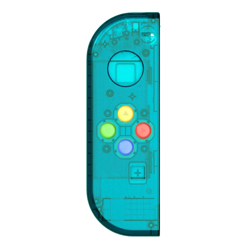 Фиолетовый, зеленый, красный корпус, сменная Крышка для kingd Switch Joy-Con Shell для NS Joy Cons, пластиковый чехол, аксессуары - Цвет: BLue left joy con