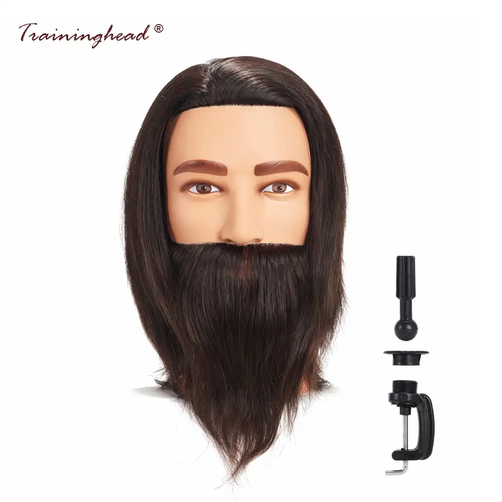 men's mannequin head with hair