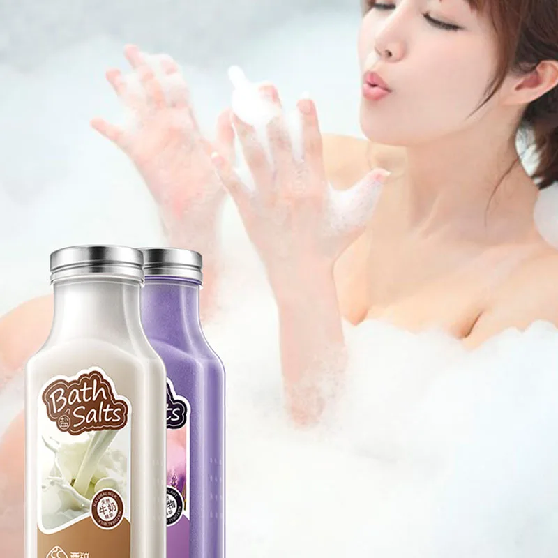 

1 set 2 piece Moisturizing Bath Salts Skin Cleanse Nourishing And Whitening Milk And Lavender Skin Care