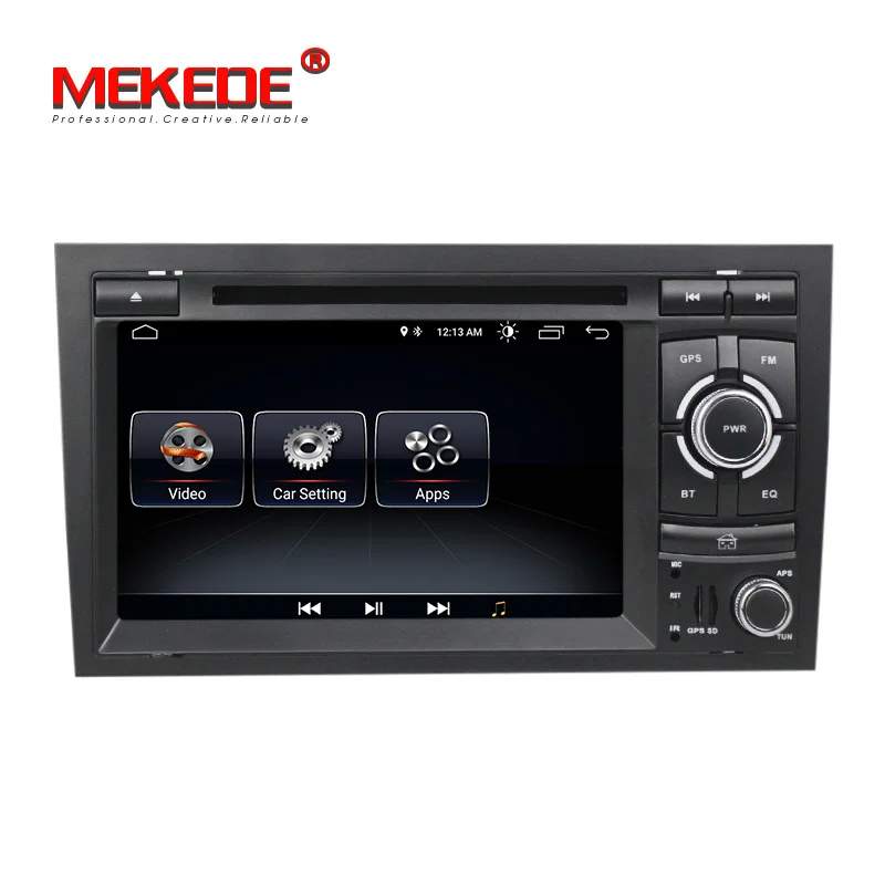 Flash Deal Free shipping! Android 9.1 Car DVD player radio audio GPS Navi for audi A4 2002-2008 S4 RS4 8E 8F B9 B7 With WIFI BT RDS Canbus 1