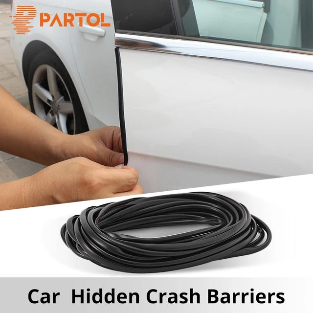 Partol 5M Universal Car Door Edge Guards Trim Molding Protection Strip Scratch Protector For Toyota Audi Suzuki Kia Car Styling