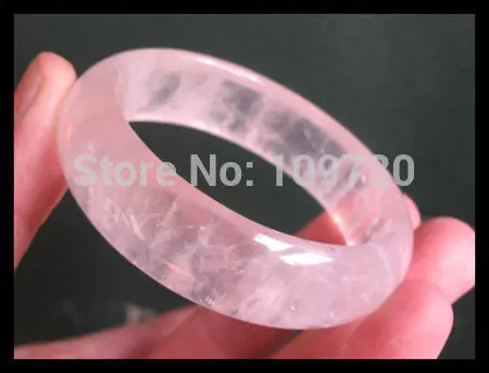 

001309 Rare nature rose crystal quartz bracelet reiki