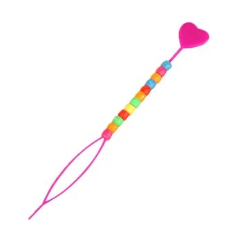 

Lady Colorful Plastic Beads Decor Hair Braid Pink Ponytail Maker Styling Tool