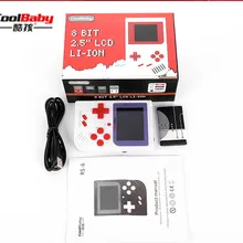 Coolbaby RS-6 ретро мини портативная игровая консоль 8 бит 2,0 дюймов цветной детский игровой плеер встроенный 129 игр в розничной упаковке