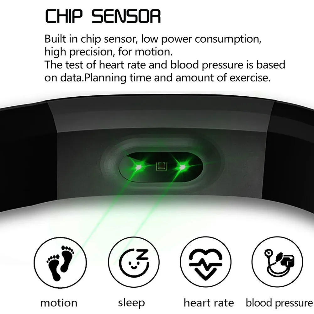 0,96 Смарт-часы с цветным экраном, умный Браслет для занятий спортом, измерение кровяного давления, динамический мониторинг сердечного ритма, подсчет шагов