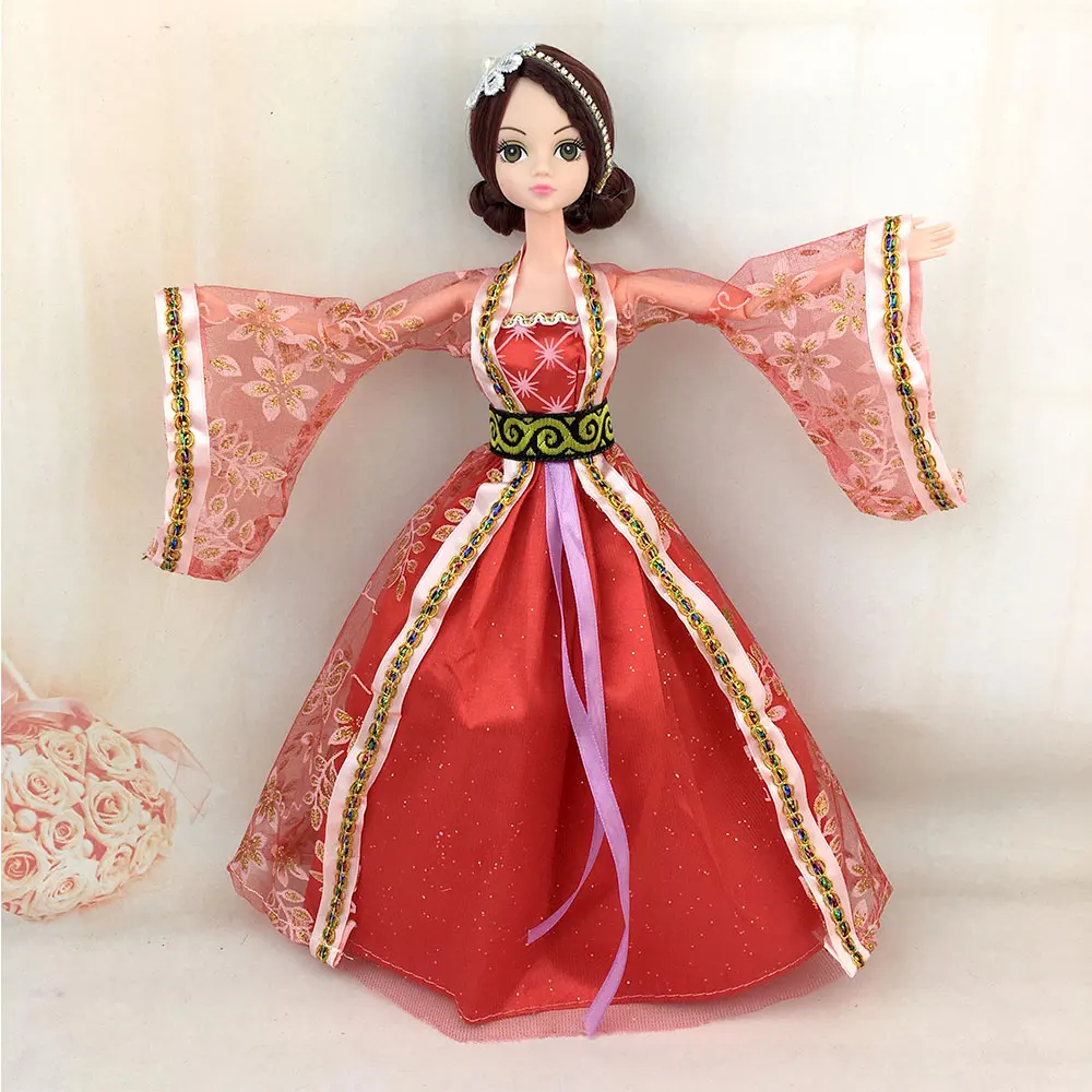 Купить 2019 красивые ручной работы, для куклы платье древний костюм ...