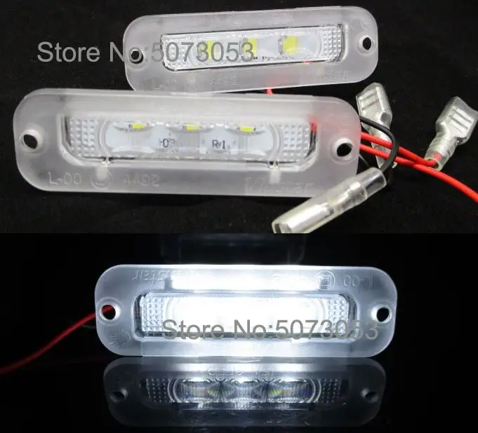 

2PCS CANBUS Led License Number Plate Light Lamp For Benz W463 G Class G500 G550 2009-2012 G55 2003-2011 G63 G65 AMG 1990-2012