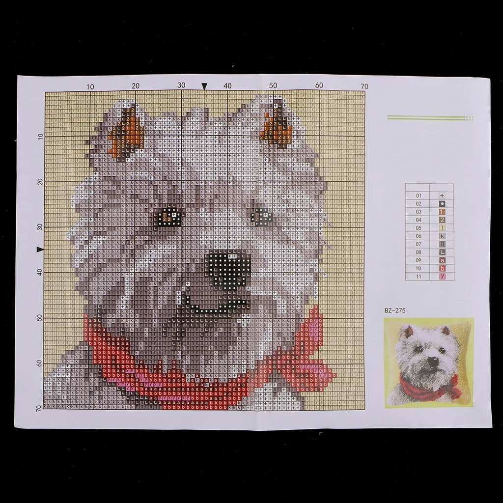 Cushion Latch Hook Kits for Kids Beginners Embroidery Cat Dog Pillow Cover Rug Making Kits Christmas Gifts