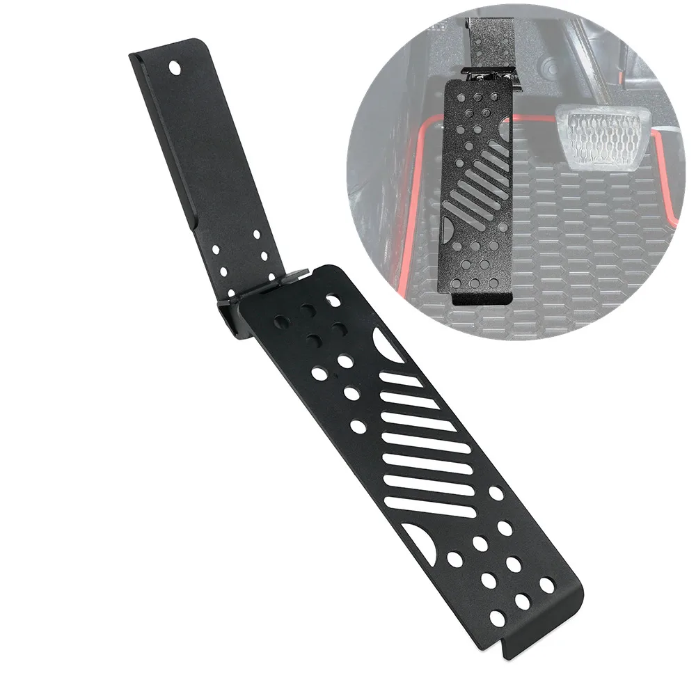

Metal Black Left Side Foot Rest Pedal Car Accessories for 2018 Jeep Wrangler JL