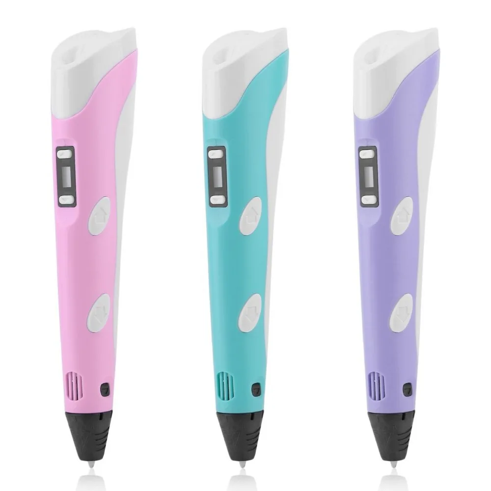 High Quality EU Plug Magic 3D Printer Pen Set LCD Display 3D Drawing