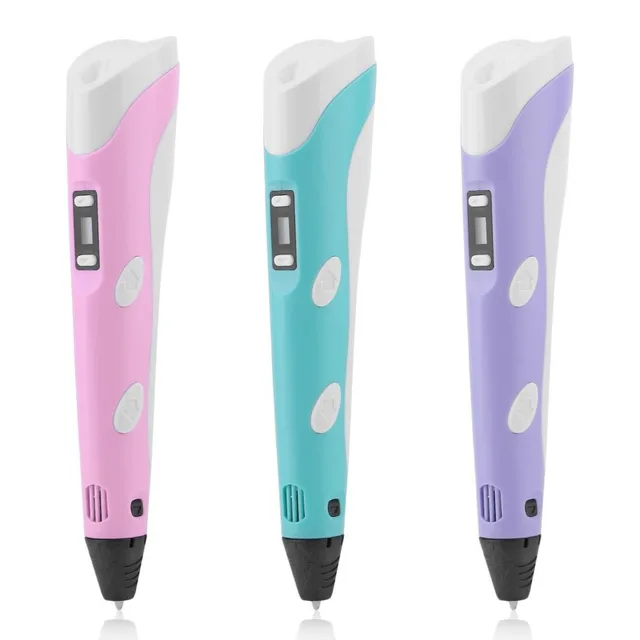 Cheap High Quality EU Plug Magic 3D Printer Pen Set LCD Display 3D Drawing Pen With Powerful Filaments Birthday Present for Kids