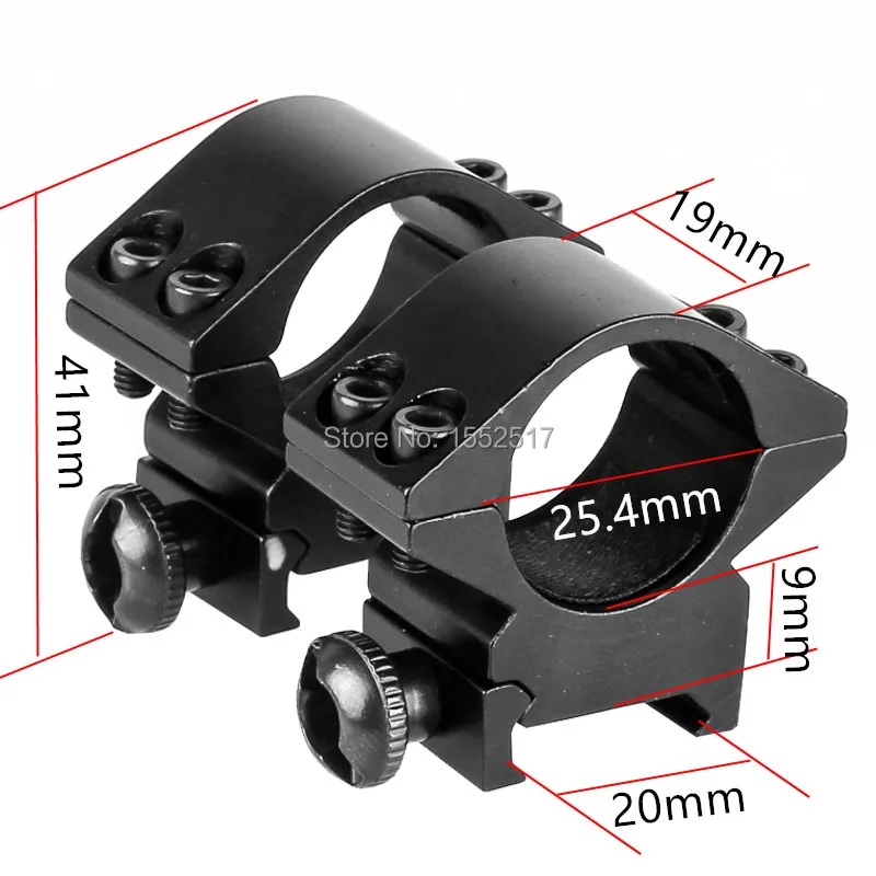 FIRE WOLF 25,4 мм " Weaver Scope Mount кольца низкопрофильные 21 мм Пикатинни монтажные кольца