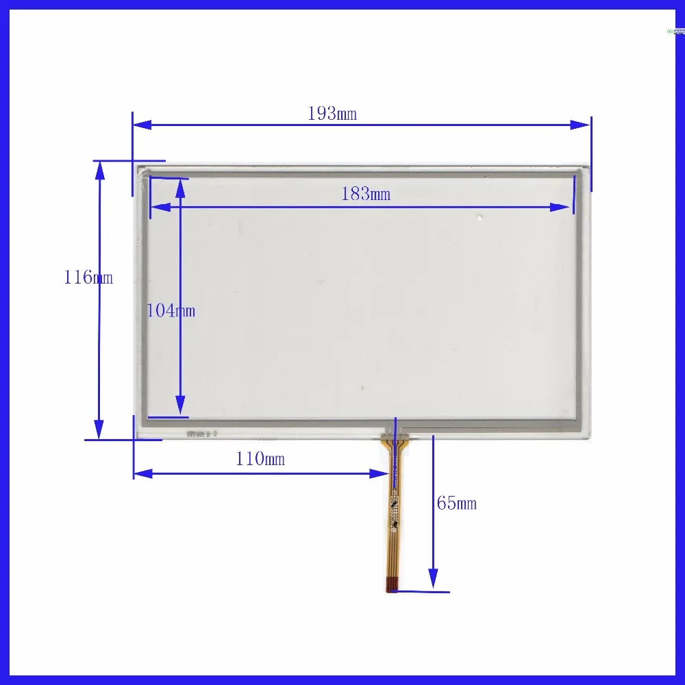 

8'' inch 193 * 116 car navigation plate learning machine touch external screen handwriting screen four-wire resistance XWT485