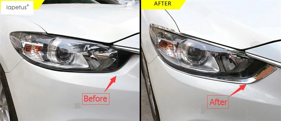 Lapetus Аксессуары для Mazda 6 Atenza Sedan 2013 2014 2015 передний головной свет лампы век бровей