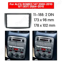 2 DIN автомобиля Радио стерео установки адаптер фасции для ALFA Romeo 147 2000-2010 GT (937) 2004-2010 рамки аудио