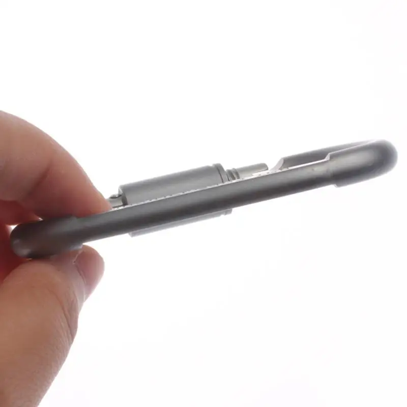 1/2pcs/set D-Shaped Camping Carabiner Aluminum Alloy Screw Lock Hook Clip Key Ring Outdoor Camping Sport Tools High Quality