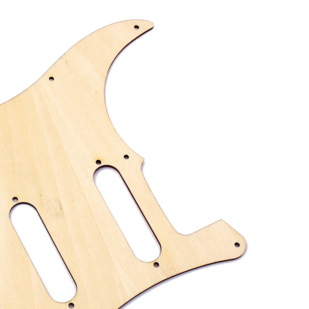 SSS деревянная Гитара Pickguard кленовое дерево с декоративным цветочным узором для электрогитары