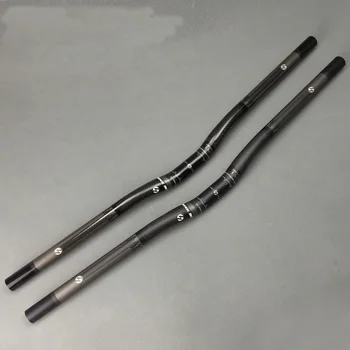 

TOSEEK Carbon Handlebar Mountain Rise Bicycle Handlebar 580-700mm*25.4mm mountain MTB road Bike Handle bars Parts