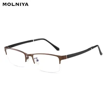 Синий светильник, блокирующие очки, анти-голубые лучи, бизнес очки для мужчин, Ретро стиль, металлическая оправа, оптические очки