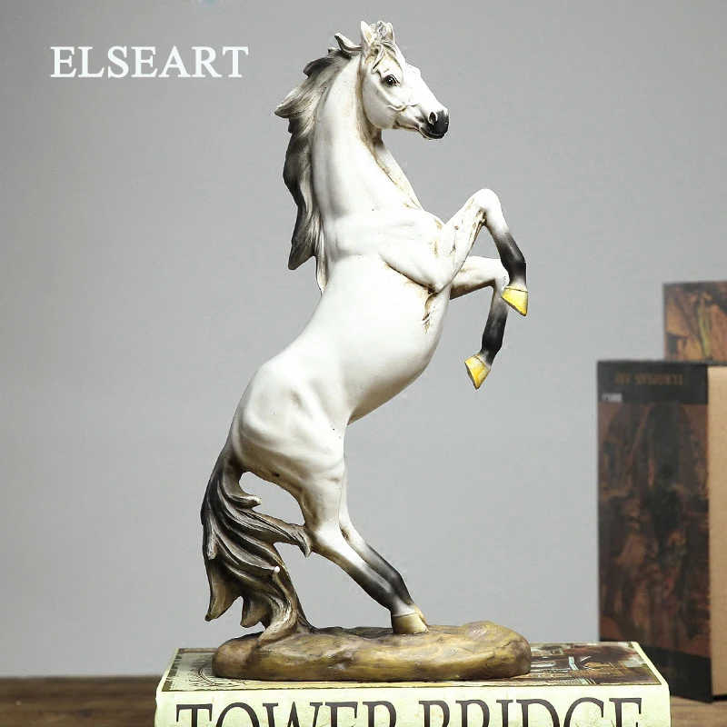 

Creative resin horse figurines home decor crafts room decoration objects vintage horse statue ornament resin animal figurines