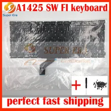A1425 Swedish SW Finland Finnish FI keyboard without backlight backlit for macbook pro 13” retina A1425 SW FI keyboard