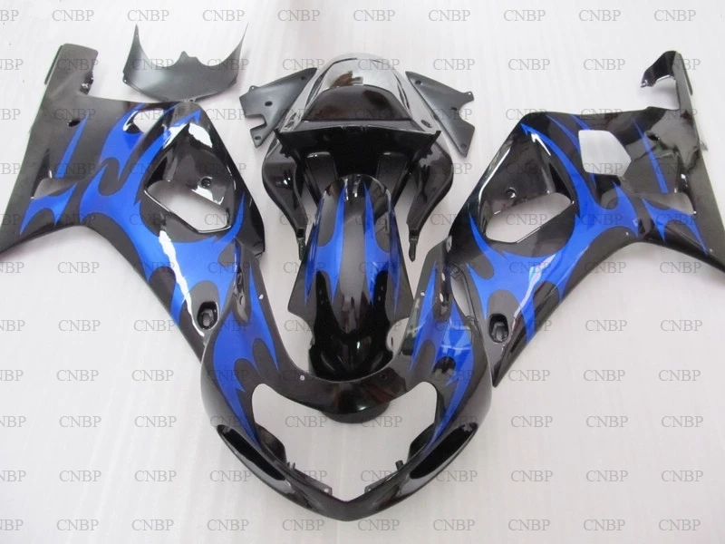 

GSXR 600 750 1000 2002 Fairing Kits GSX R 600 750 1000 2000 - 2003 K12 Black Blue 2003 Bodywork