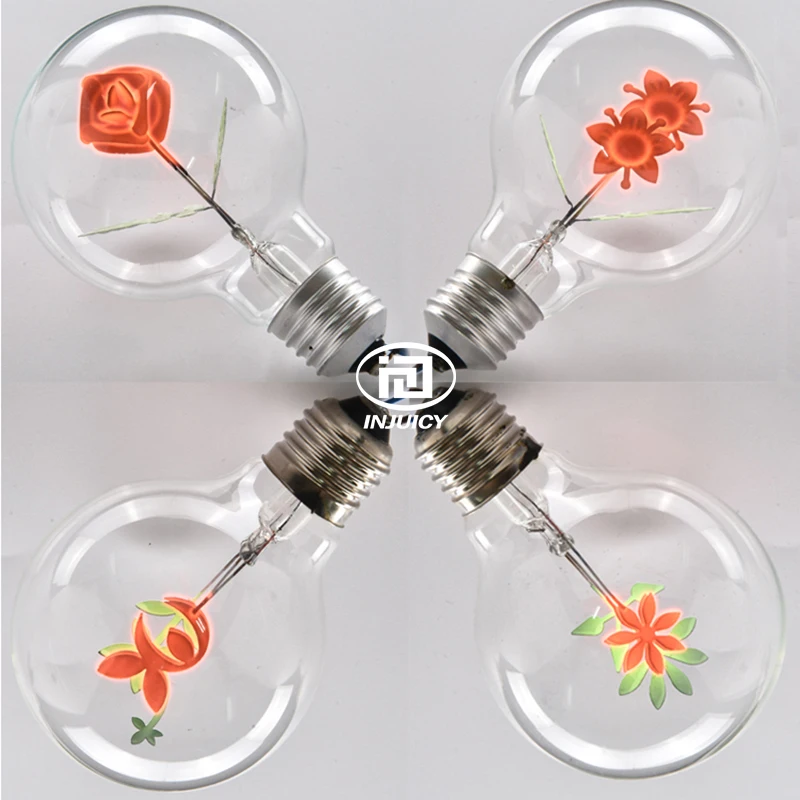 Parafuso de Poupança de Energia Fonte de Luz Decoração da Lâmpada de Iluminação Vindima Edison Lâmpada Flores Criativas Paisagem Interior G80 E27 2 Cheap Lâmpadas de halogênio