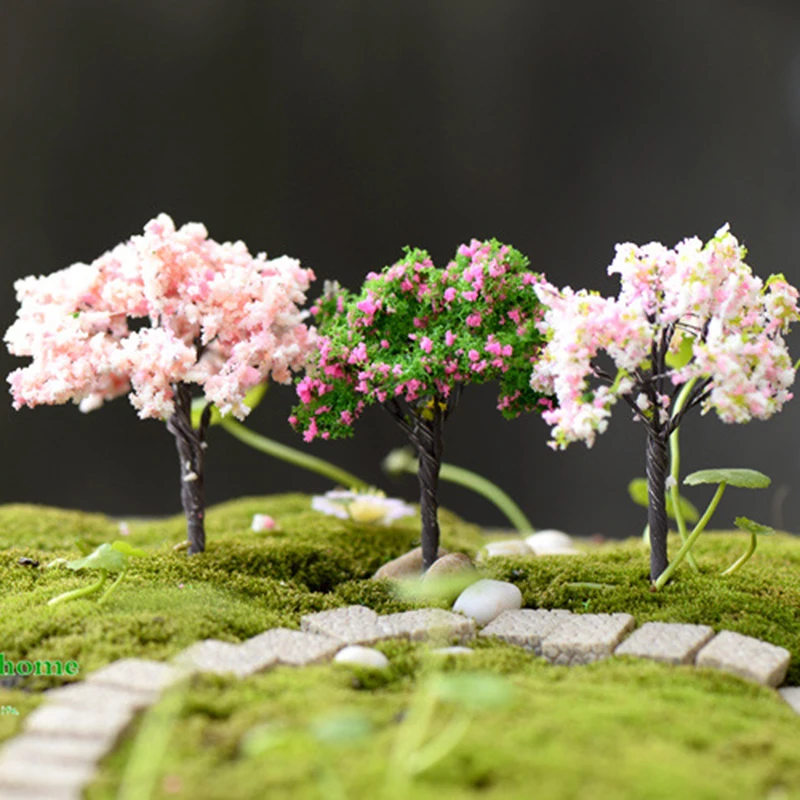 

Simulation False Tree Garden Decoration Micro Landscape Bonsai Plant Romantic Flower mini trees model