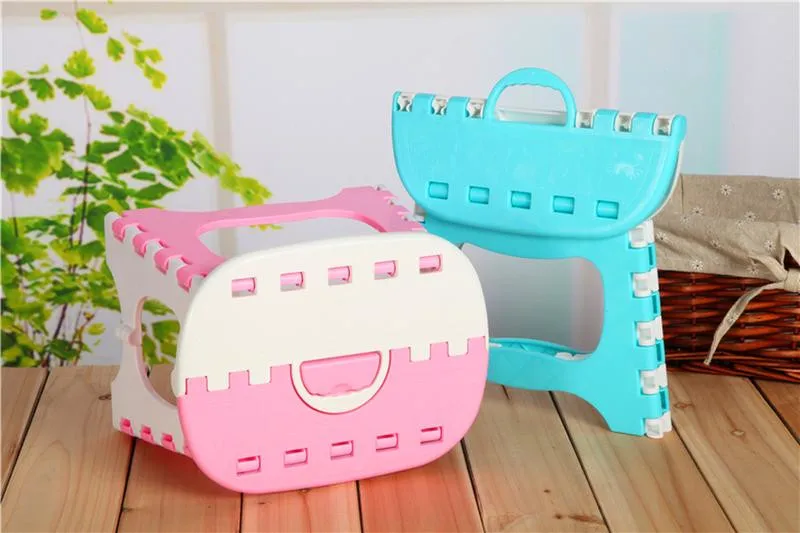 

Folding Stool Plastic Durable Plastic Folding Step Stool Multi Purpose Step Stool Home Train Outdoor Storage Foldable K621
