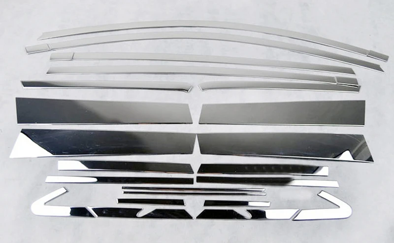 NEW-For-TOYOTA-RAV4-2013-2016-Chrome-Exterior-Stainless-Full-Window-Sill-Decorative-Trims-22pcs